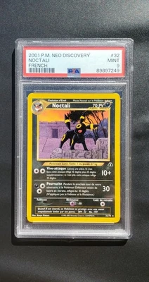 Carte Pokémon Noctali 32/75 Non Holo  - Neo Discovery - FR - PSA 9 - Photo 1/2
