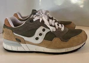 Saucony Shadow 5000 Sneakers Shoes Size 10.5 Sand & Olive Green S70665-13 - Picture 1 of 8
