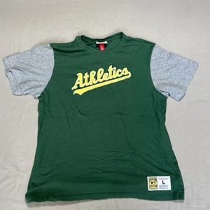 Mitchell & Ness Oakland Athletics Cooperstown Collection grünes Shirt Größe Large - Bild 1 von 11