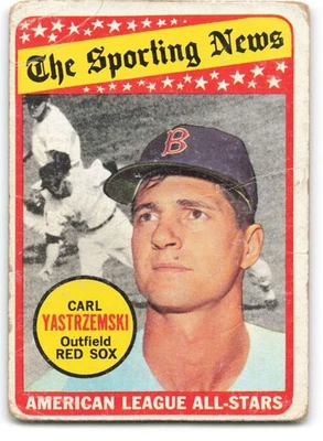 1969 Topps #425 Carl Yastrzemski P Poor Red Sox AS writing     ID:269370 - Image 1 of 2