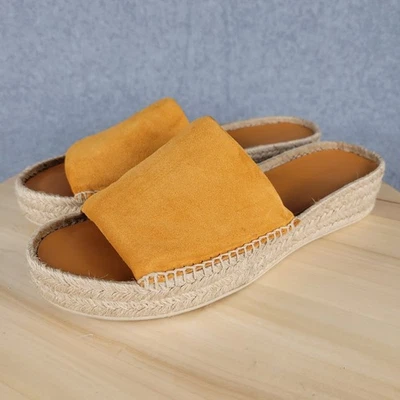 Vince Jesse Espadrille Slide Sandal Shoes Women's Size 9 M Orange Resort 9673383 - Image 1 of 4