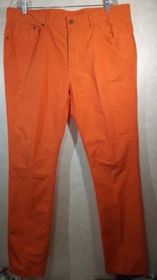 Polo Ralph Lauren Authentic Dungarees Pants Women 38/32* Coral Flat Front - Image 1 of 4