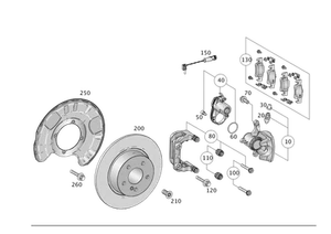Genuine Mercedes-Benz Piston Housing 166-423-01-81 - Picture 1 of 2