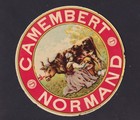 Ancienne   étiquette Fromage   France  BN186200 Camembert Normand Vache Femme