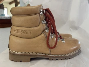 Botas de Senderismo Talla 8.5 Marrón Tostado Vibram Rocciablock Tacos Acolchados Soporte al Tobillo Italia - Imagen 1 de 13