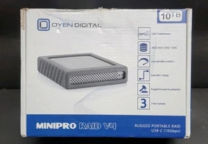 Double disque dur portable Oyen Digital 10 To MiniPro RAID V4 USB-C - Photo 1/6