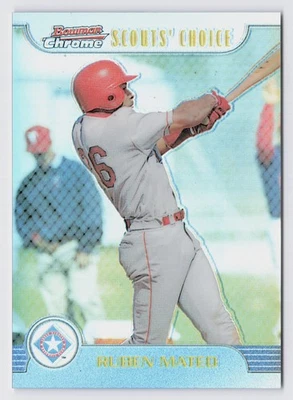 Bowman Chrome Scouts' Choice Ruben Mateo 1999 #SC1 refractor Texas Rangers Foto 1 de 2