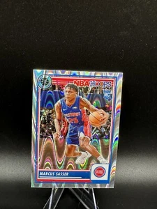 2023-24 Panini NBA Hoops Premium Stock - Seismic Prizm #45 Marcus Sasser (RC) - Imagen 1 de 2
