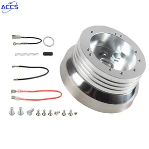 5 & 6 Hole Steering Wheel Polished Hub Adapter For Flaming Chevy River GM Ididit - Picture 1 of 9