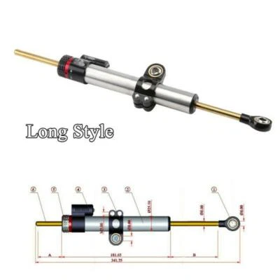 Estabilizador amortiguador de dirección CNC para motocicleta Honda Yamaha Suzuki Kawasaki BMW Foto 1 de 4