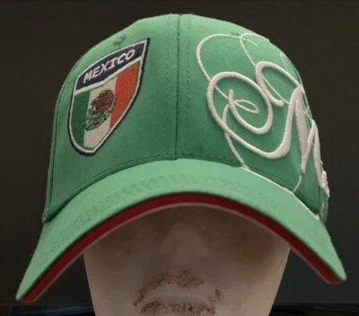 He And Lids Mexico Fitted Cap Hat Sz. S/M New 20190563 Green/White - Image 1 of 4