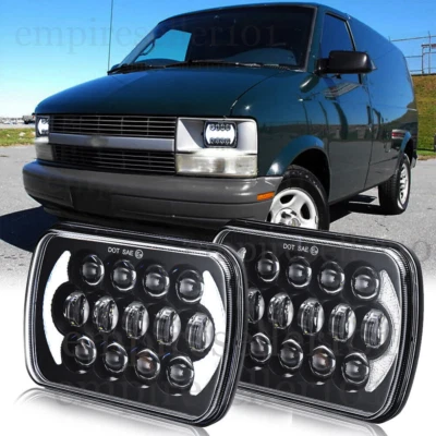 Par de faros LED alto-bajo DRL para furgoneta de carga Chevrolet Astro Express 5X7" 7x6  Foto 1 de 4