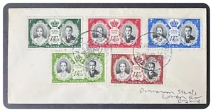 Monaco - 1956 - Royal Wedding - Values to 15f on Cover - Picture 1 of 2