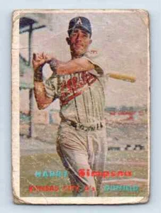 1957 Topps Harry Simpson Kansas City Athletics #225 - Picture 1 of 2