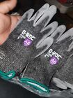 (Pair) D-Roc Lightweight NitriX Palm Coated Work Gloves Cut Level A6 Size 8