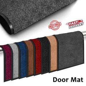Large Heavy Duty Door Mat Washable Dirt Trapper Indoor Non Slip Runner Floor Mat - Picture 1 of 56