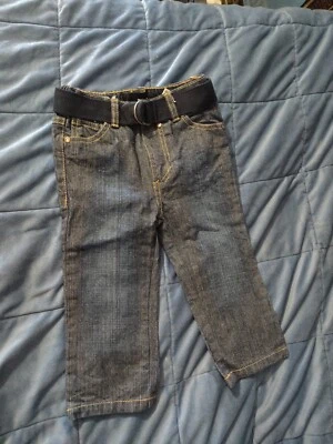 Pantalones de mezclilla Hurley para niños pequeños talla 18 meses 100 % algodón con cinturón Foto 1 de 4