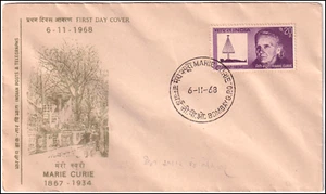 INDIA - 1968 MARIE CURIE - FDC - Picture 1 of 5