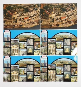 Cartoline d'epoca Gerusalemme vecchie Jaffa 4 x 5,75" lotto di 6 non spedite - Foto 1 di 6