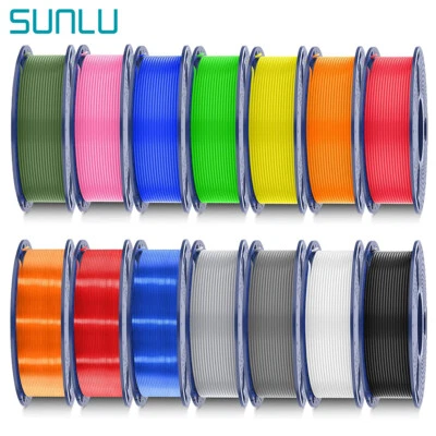 SUNLU PLA PETG PLA+ SILK TPU ASA Filament 3D-Drucker 1,75mm 1KG/0.9KG Schwarz - Bild 1 von 4