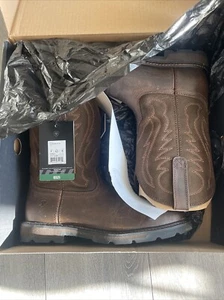 MENS ARIAT 10014238 GROUND BREAKER BROWN WORK BOOT - Picture 1 of 2