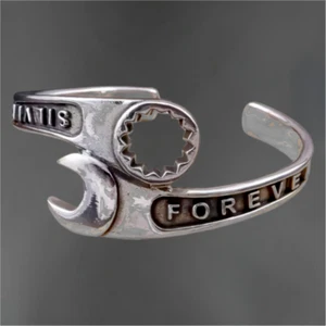 Stahl Kombi Schraubenschlüssel Armband Original Biker Schmuck - Bild 1 von 3