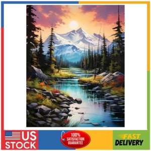 Diamond Painting Kits for Adults, Mountain 5D DIY Diamond Art Kits Full Drill - Picture 1 of 7