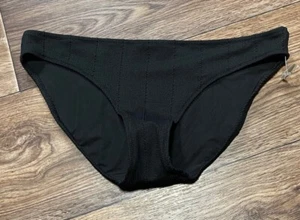 Parte inferior de bikini Aerie negra forrada para mujer talla grande - Imagen 1 de 7
