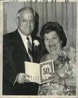 1966 Photo de Presse M. & Mme William Groetsch au 50ème anniversaire à la Nouvelle-Orléans