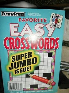 FAMILY FAVORITES LARGE PRINT PUZZLE BOOKS PENNYPRESS FEB 2021 AWESOME! - Bild 1 von 18