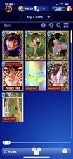 Huge Topps Disney Collect Account - Digital Cards EPIC SUPER RARE,RARE Loaded