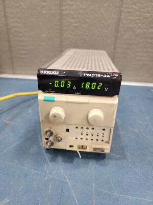 Kikusui PMC18-3A 0-18V/0-3A DC Power Supply READ! - Image 1 of 2