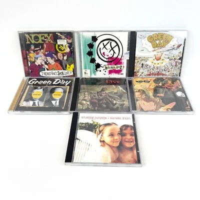 Blink 182, NOFX, Green Day, The Smashing Pumpkins, Live CD Album Lot x7 Rock - image 1 of 4