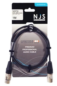 Cable DMX de alta calidad NJS XLR a XLR 5 pines 4 variantes - Imagen 1 de 25