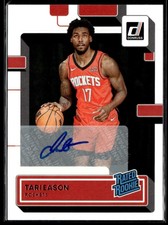 Tari Eason 2022-23 Panini Donruss Rated Rookie RC Auto #217 Houston Rockets