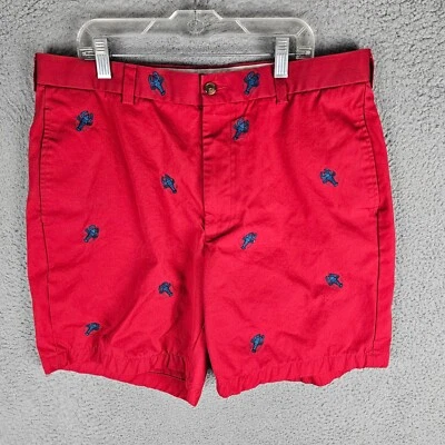 Brooks Brothers 346 Mens 34 Red Lobster Cotton Chino Shorts Summer - Image 1 of 4