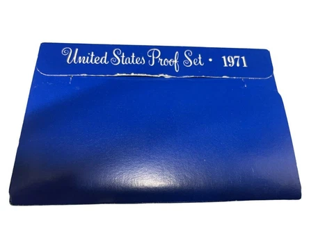 1971 S Proof Set U.S. Mint Original Government Packaging OGP Collectible Cover
