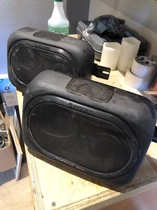 Pioneer TS-TRX40 Set Of 2 Truck Boat Speakers 4 Ohms Used With Brackets - Picture 1 of 8