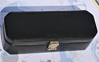 Scatola Cofanetto Box in Pelle Nera Porta Orologi 6 Posti Renato Balestra Nuova - Immagine 1 di 4