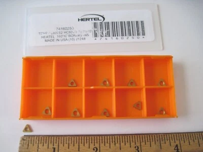 (Cantidad 10) Insertos de perforación de carburo Hertel TDHB1280752 HC620B 74160250 Foto 1 de 2