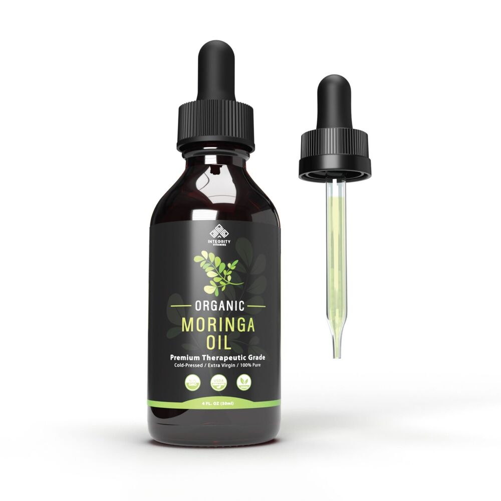 Moringa Oil - Organic USDA Certified, 100% Pure, Cold Pressed & Unrefined Vegan-