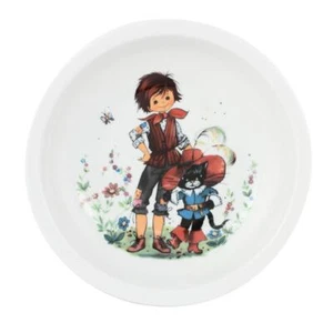 Plato profundo/plato infantil/plato motivo cuento 20 cm El gato con botas - Imagen 1 de 1