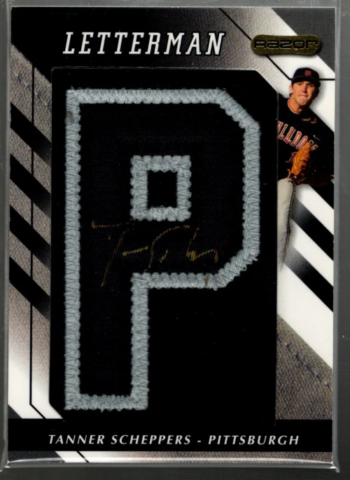 B0019- 2008 Razor Letterman 5 #TASP1 Tanner Scheppers AUTO /5 - NM-MT AUTOGRAPH - Image 1 of 2