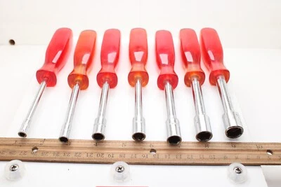 Drivers de tuerca SAE 7 piezas sin marca Juego 1/2” 7/16” 3/8” 11/32” 5/16” 1/4” 3/16” Foto 1 de 4