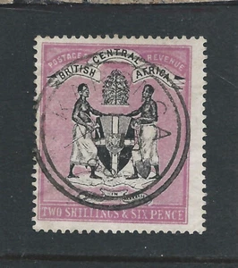 NYASALAND 1896 2s6d BLACK & MAGENTA USED SG 37 CAT £150 - Picture 1 of 2