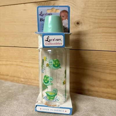 Vintage Rare Luv ‘n Care Baby Bottle Nurser 8 oz  TURTLE  Theme Nipple Usa - Image 1 of 4