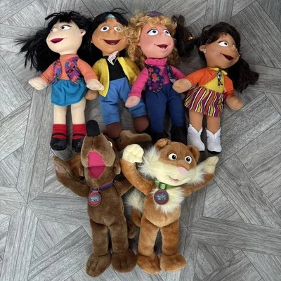 Fisher Price 1994 The Puzzle Place 14" Plush Dolls Lot of 6 — 第 1/4 张图片