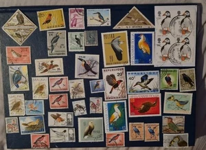 70+ Mixture Of Bird Stamp Some Used Some New..lot A501 - Picture 1 of 2