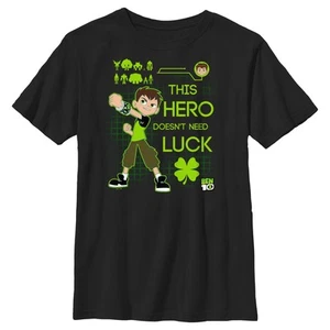 Boy's Ben 10 Doesn't Need Luck T-Shirt - Picture 1 of 8