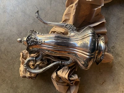 Juego de té de 4 piezas vintage/antiguo Meriden Company plato de plata Foto 1 de 4